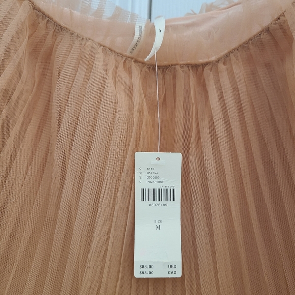NWT By Anthropologie Pleated Tulle Tank - Picture 6 of 7